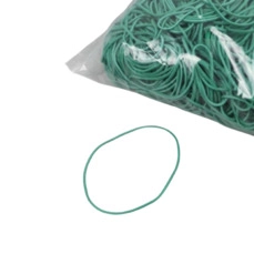 bindmaterialen kopen Zak elastieken 60x1.5mm groen 1kg