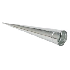 pc. metal cone zinc 20 cm