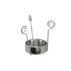 pc. tealight cup/hanging 6,5 cm silver 42 mm