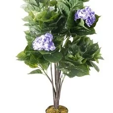 kunstplanten xenos Hydrangea Blue in plastic pot