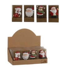kerstdecoraties kopen Magneet kerstfiguur rood 4 keuzemogelijkheden - l4,5xb2xh7cm