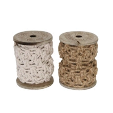bloemisterij producten Cotton rope 4x120cm on spool 1pc Mixed