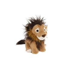 dierenbeelden kopen Take Me Home leeuw pluche staand met lange haren 28cm