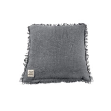 meubelplaids Cushion Denim-Grey with filling 45x45cm grey denim
