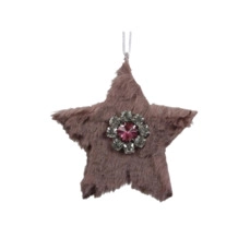 kersthangers glas  stoffen kersthangers  kersthangers maken  kersthangers vilt  goedkope kersthangers  kersthangers zwart  kersthangers groen  glazen kersthangers pb. 6 fabric stars/hanging pink 9,5 cm