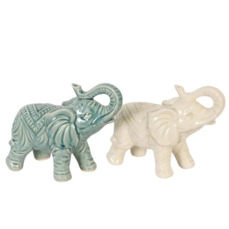 figuren Elephant ceramic 25x10.5x20.5cm 1pc Mixed