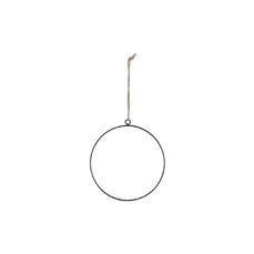 decoratieve hangers Hanging circle metal ø20cm Black