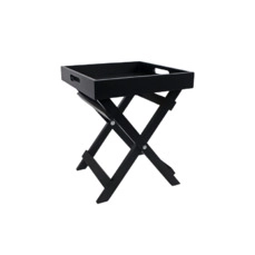 meubel kopen Butlertray "Milan" zwart hout 30x30x36cm