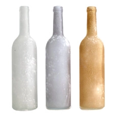 decoratieflessen Bottle glass Ø7.5x31.5cm 1pc Mixed colours