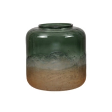 sfeerlicht artikelen pc. 1 glass vase green Ø15x16cm