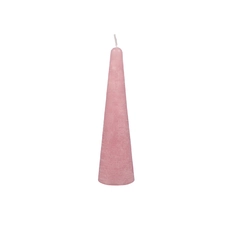 kaarsen pc. 1 cone candle frosted 28 hrs. old pink 50x200mm