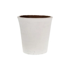 terracotta plantenpotten Pot terra cotta 22x22x16cm White