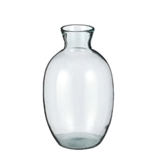 kruiken en flessen Silena vaas recycled glas - h29,5xd18cm