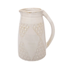 decoratieve kruiken Vase Kuygen Ceramic 18x14x26cm Ivory