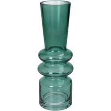 kruiken en flessen Vase Glass Green 7x7x20cm