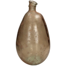 decoratieflessen Vase Recycled Glass Beige 26x26x47cm