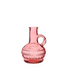 decoratieve kruiken Lille zacht roze fles h.10 Ø7cm