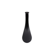 decoratieve flessen Vaas Lagrima L mat/glanzend zwart glas 8x8x25cm