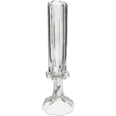 kruiken en flessen Vase Flute Glass Clear 9x9x26.5cm