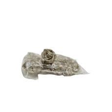 zijde kunstbloemen Foam rose 2,5cm 20pc light grey &#039;&#039;de luxe&#039;&#039;