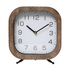 digitale klok Table Clock Ibud 21x6x23cm Brown/White