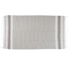 meubelplaids Hammam Towel Stripes Cotton Brown 100x180cm