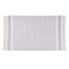 plaids Hammam Towel Stripes Cotton Lilac 100x180cm