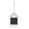 Wooden house with "LOVE" 14cm 3pc White/Black
