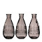 decoratieflessen Rome grey bottle glass Ø7,5 h.15,8 cm - 3 KEUZEMOGELIJKHEDEN