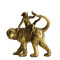 decoratiefiguur kopen Monkey polyresin 15.5x6.5x14.5cm Gold