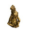 decoratiefiguren Monkey polyresin 9x7x8.5cm Gold