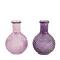decoratieve flessen Vase glass Ø10x15.5cm Purple mix