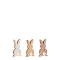 paasartikelen Decoratie konijn creme terra bruin keuzemogelijkheden - l8,5xb2xh16,5cm