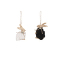 pasen artikelen kopen Ornament konijn zwart wit 2 keuzemogelijkheden - l13xb9cm
