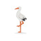 pc. 1 storck/standing natural 12x25.5cm
